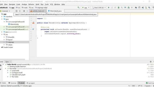 Android Studio: Building and Running Your First Application смотреть онлайн