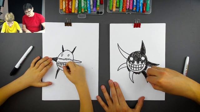 Как нарисовать Дурсы DOORS - рисуем с Павликом смотреть онлайн