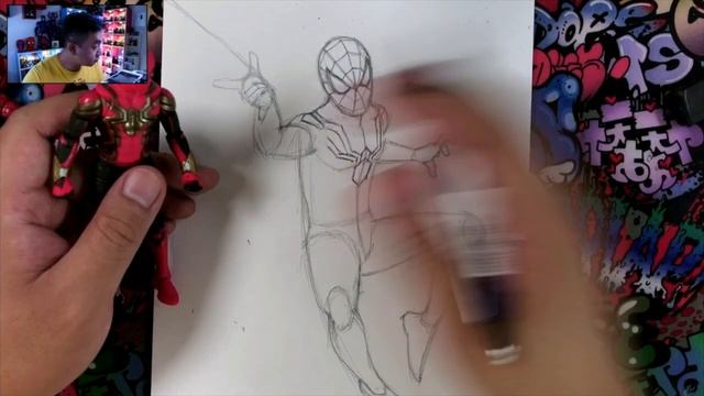 How to Draw SPIDER-MAN (Tom Holland) | Narrated Step-by-Step Drawing Tutorial смотреть онлайн