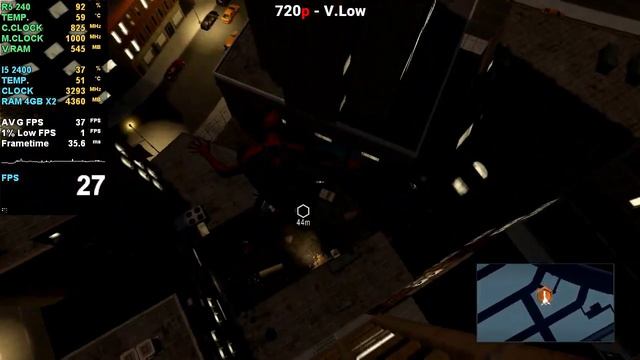 The Amazing Spiderman 2 | AMD R5 240 + i5 2400 | 720p, V.Low смотреть онлайн