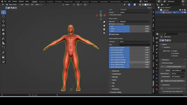 Creating a Human Basemesh in Blender with CharMorph смотреть онлайн