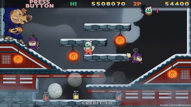 Snow Bros Special - All Bosses (Switch) смотреть онлайн