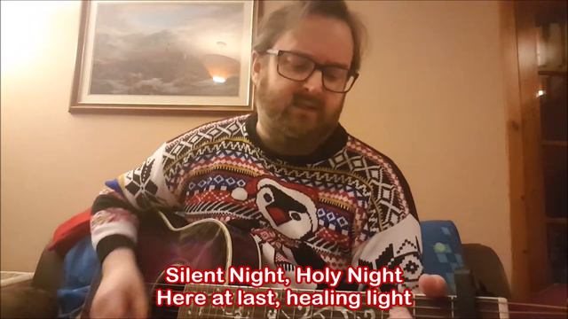 ❄ SILENT NIGHT, HOLY NIGHT ❄ 12 SONGS FOR CHRISTMAS ❄ (Tune: Stille Nacht) ❄ Purple Guitar Man ❄ смотреть онлайн