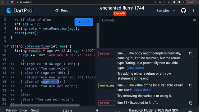 5. Ternary Conditions in Dart | Fundamentals of Dart Complete Course смотреть онлайн