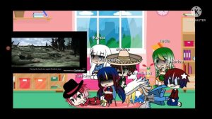 gacha countryhumans react to Attack of The dead man