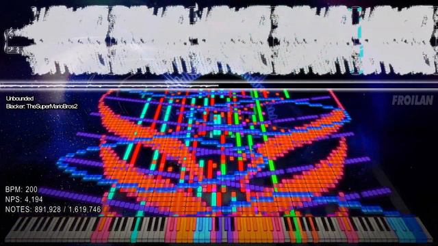 『Black MIDI / Synthesia 3D』 Unbounded | TheSuperMarioBros2 смотреть онлайн