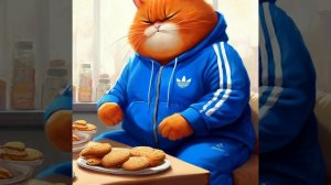 Толстый кот и спорт. Fat cat and sports. Мяу Мяу Мяу. #cat