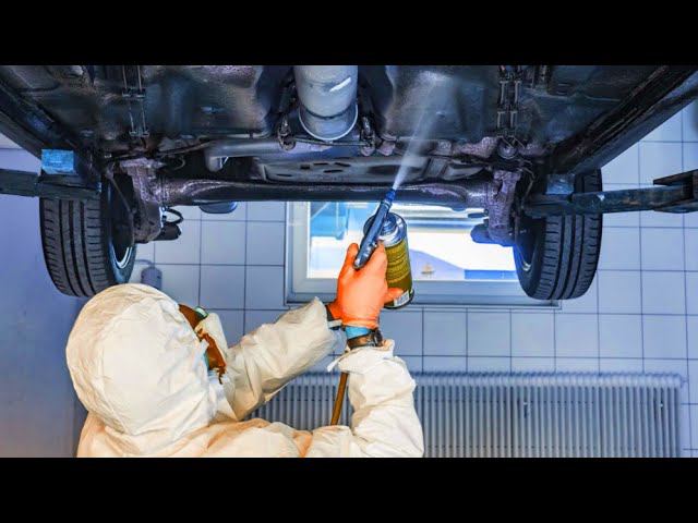 Самостоятельная обработка днища Lada Xray Cross (Dinitrol)