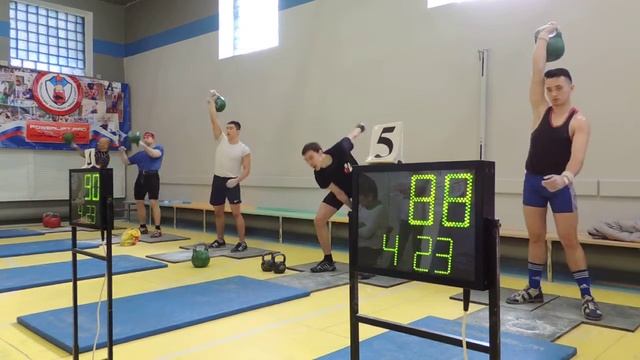 Чемпионат Хабаровского края по гиревому спорту. 26-27.02.2016 г. Мужчины. Рывок. В/к 78 кг. смотреть онлайн