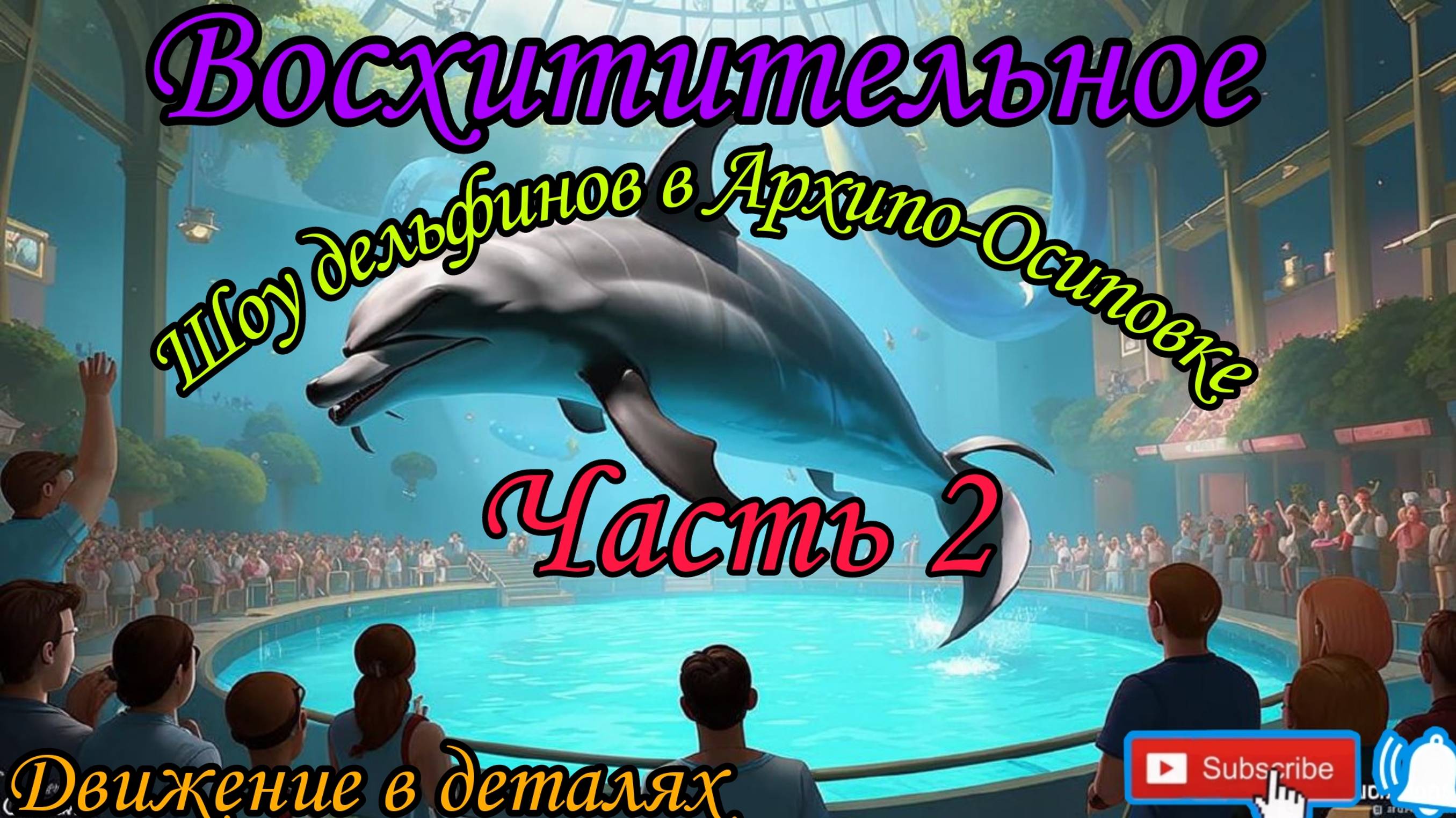 Шоу дельфинов. Дельфины. Море. Архипо-Осиповка. 2024. Отдых. Часть 2 смотреть онлайн
