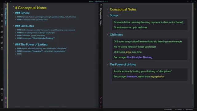 How to achieve more while studying less - Obsidian & Conceptual Notes смотреть онлайн