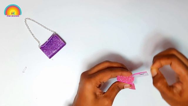 DIY Mini Handbag For Barbie | How to make Fashion Shoulder Bag for Doll | Easy Barbie Crafts смотреть онлайн