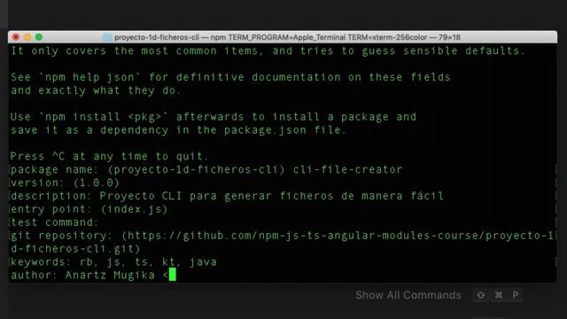 3.- Creación del fichero package.json смотреть онлайн