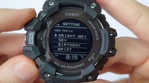 Настройка Casio G-Shock GBD-H1000. Settings