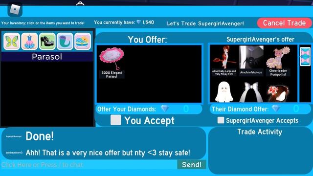 Looking at offers for parasol|royal high|roblox|discord trading sever in DESCRIPTION смотреть онлайн