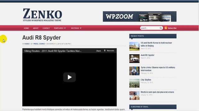 Zenko WordPress Magazine Theme смотреть онлайн