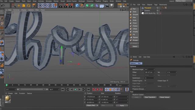 DRIPPING GOLD TEXT CINEMA 4D TUTORIAL смотреть онлайн