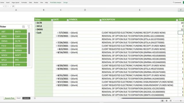 How To Create Stock Options / Trades Transaction Log in Excel смотреть онлайн