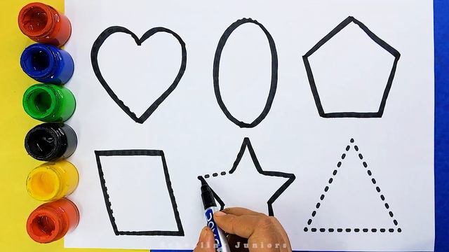 2D shapes drawing, Learn shapes for toddlers coloring shapes Square, Circle, color name, shapes nam смотреть онлайн