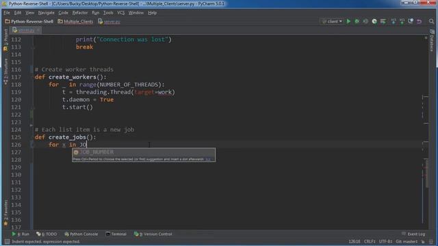 Python Reverse Shell Tutorial 13 Creating the Threads смотреть онлайн