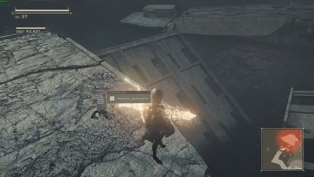 NieR: Automata (16) Получен сканер. Выудил нового бота в затопленном городе. Подпольный колизей смотреть онлайн
