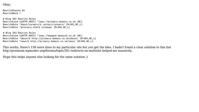 Wordpress: multisite htaccess 301 redirects (3 Solutions!!) смотреть онлайн