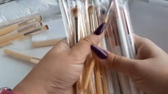 Кисти для макияжа с Aliexpress (аналог Zoeva) смотреть онлайн
