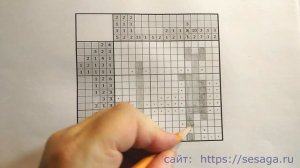 Решение японского кроссворда для начинающих пошагово