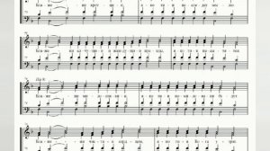 "Во Царствии Твоем", 3 антифон 1-го гласа, партия 2 сопрано.