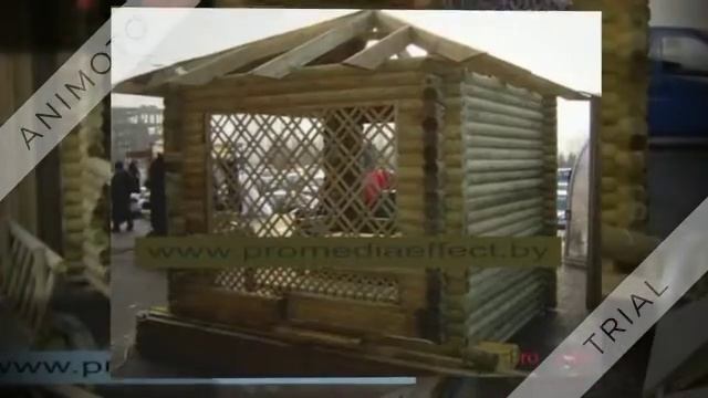 Беседка для дачи Удача рубленная из массива дерева ProMedia effect TM смотреть онлайн