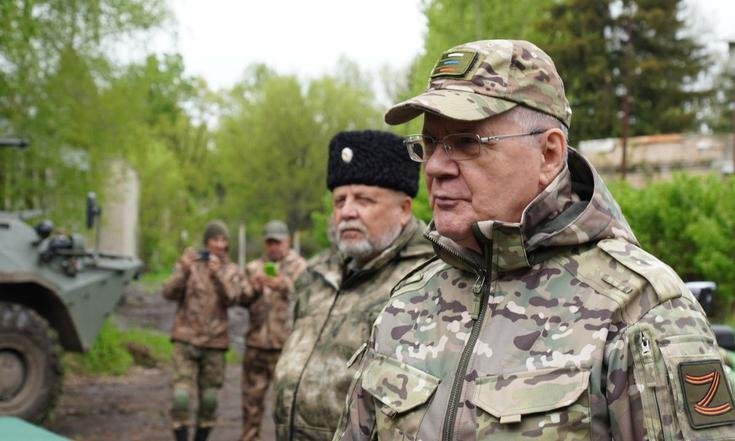 Юрий Чайка посетил пункт базирования казачьей бригады Терек