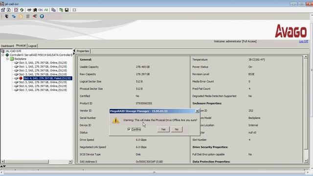 Raid 5 hard drive failure replacement through megaraid storage manager tool смотреть онлайн