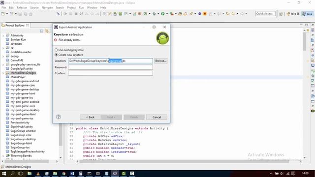 How to create keystore file and Build android project with eclipse смотреть онлайн