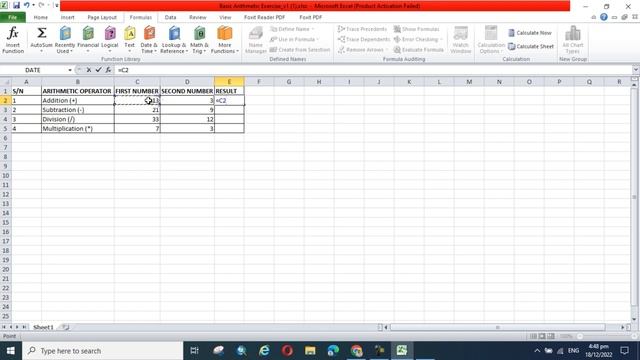 How To Perform Arithmetic Operations in Excel | microsoft office | office 365 смотреть онлайн