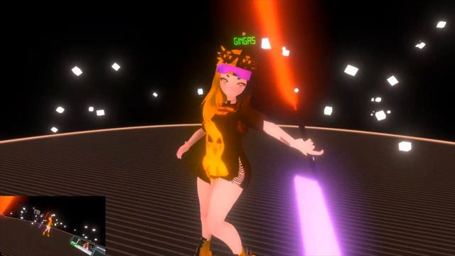 Neon Cyberpunk girl dances in vr смотреть онлайн
