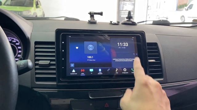 Mitsubishi Lancer - central Pioneer 9" com Apple CarPlay e Android Auto sem fio смотреть онлайн