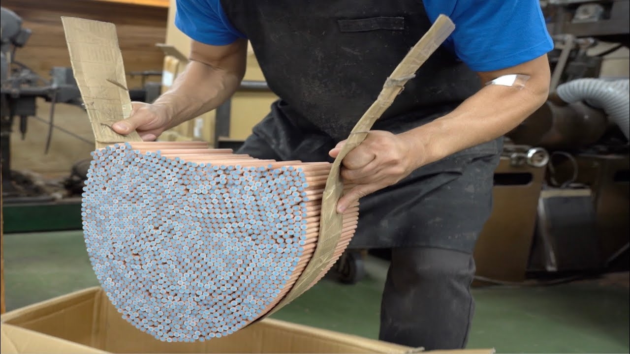 Процесс массового производства карандашей. смотреть онлайн