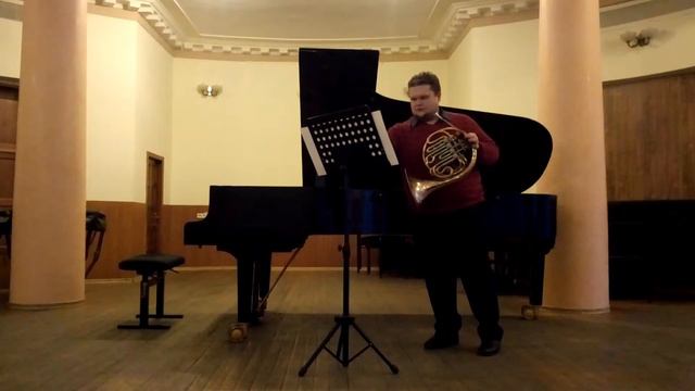 Brahms 1st Symphony 2nd mov. horn solo, Dmytro Mytchenko смотреть онлайн