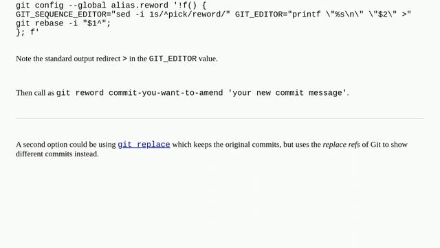 Change git commit message without interactive rebase смотреть онлайн