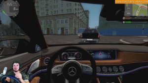 ТАКСИСТ ПСИХАНУЛ и КУПИЛ НОВЫЙ МЕРС s63 - CITY CAR DRIVING + РУЛЬ