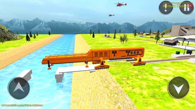 Trains Indian Railways Bridge Construction Simulator - Dump Truck Building - Android GamePlay смотреть онлайн
