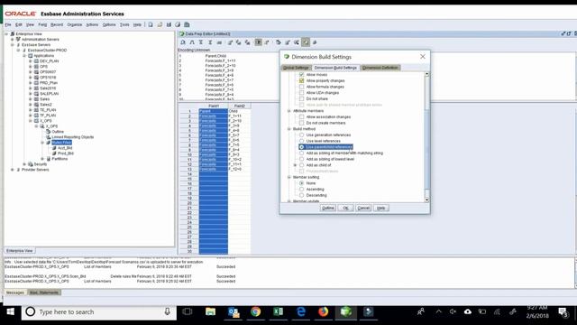 Essbase Load Rule Build смотреть онлайн