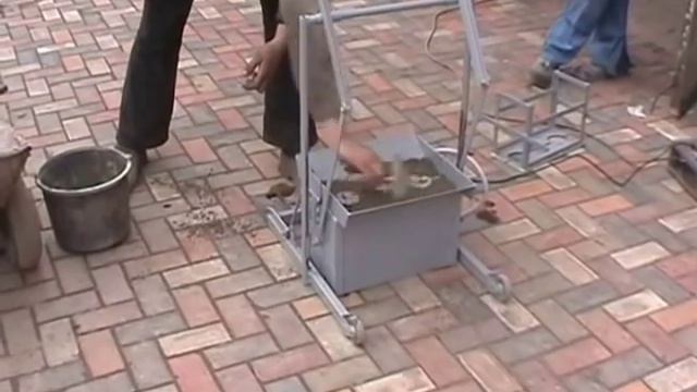 Concrete Block Machine BLOX-1S - DIY (Do It Yourself) - Homemade from drawings. смотреть онлайн