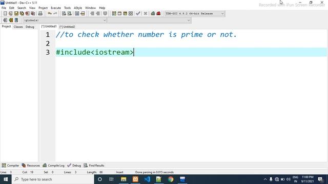 C++ Program to check Whether a Number is Prime or Not смотреть онлайн