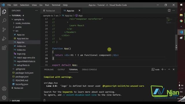 ReactJS | Components | Basic of React | Tamil Tutorial | NJan channel | Tutorial - 4 смотреть онлайн