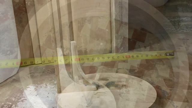 Стойка для мешка из обрезков фанеры и дубовых реек. смотреть онлайн