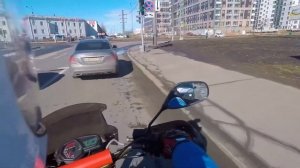 Китайский мотоцикл  Fireguard-250/Trail 250/X-tail-250. Эндуро в городе. Обкатка.