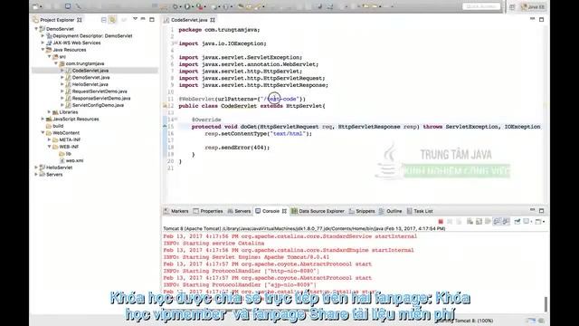 09 HTTP Response Code trong Java Servlet khoa hoc vip member смотреть онлайн