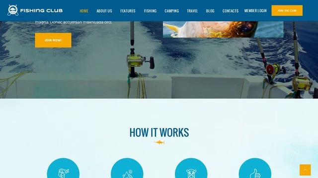 Fishing and Hunting Club WordPress Theme смотреть онлайн