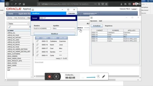 Java ejercicio modificar, Eliminar, Insertar, en SQl-Oracle смотреть онлайн